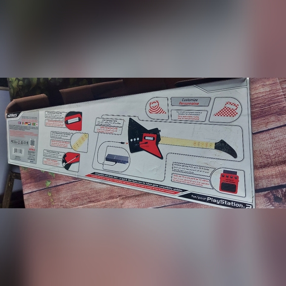 Nyko Front Man PlayStation 2 Guitar Model 80592-E14-0611 Red & Black PS2 - Picture 8 of 8